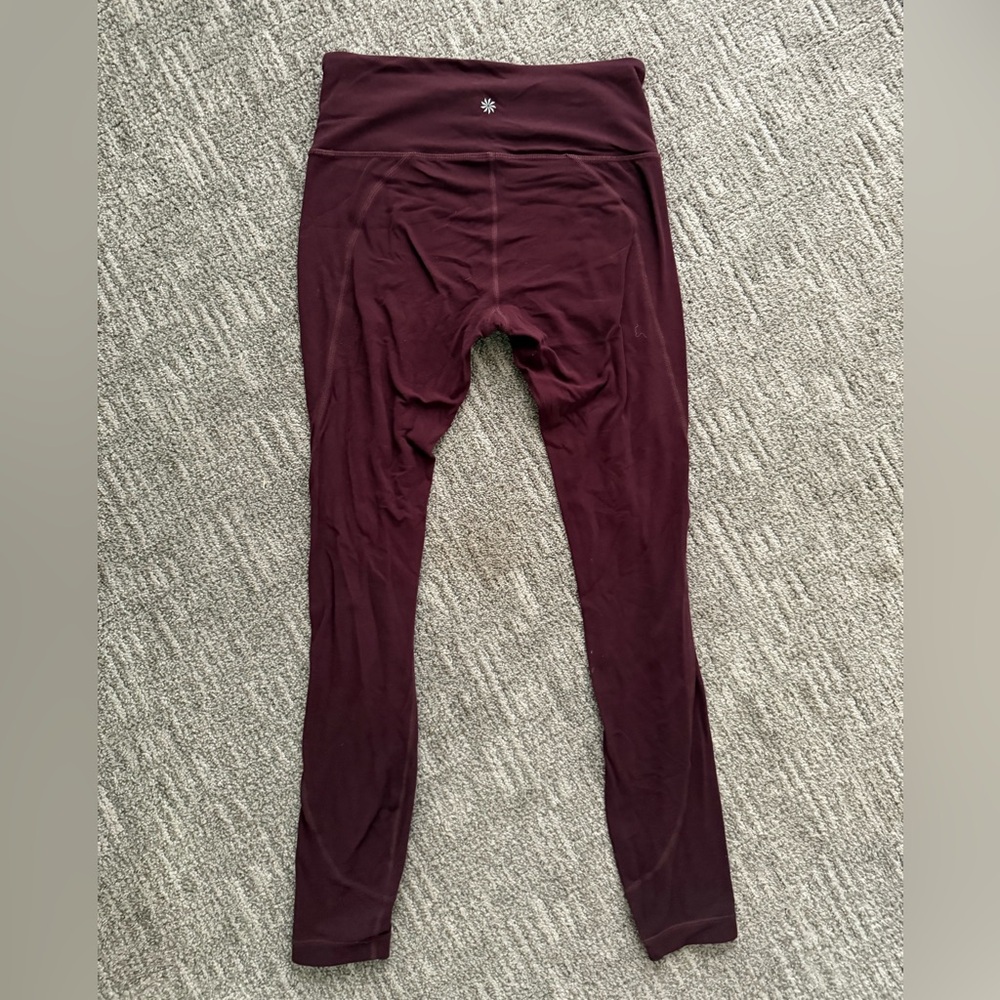 Athleta Burgundy Active Leggings